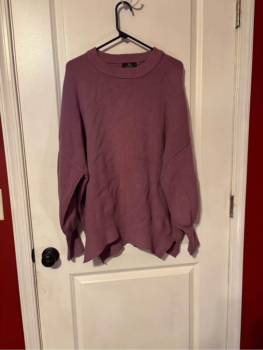 Lillusory Lavender Crewneck Oversized Sweater - size large